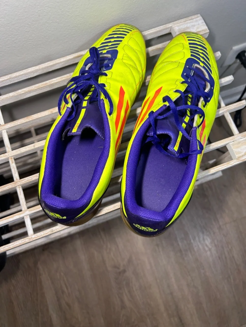 Adidas F50 F5 TRX Indoor Soccer Futbol Cleat Rare 2011 Messi Green Mens Sz 12